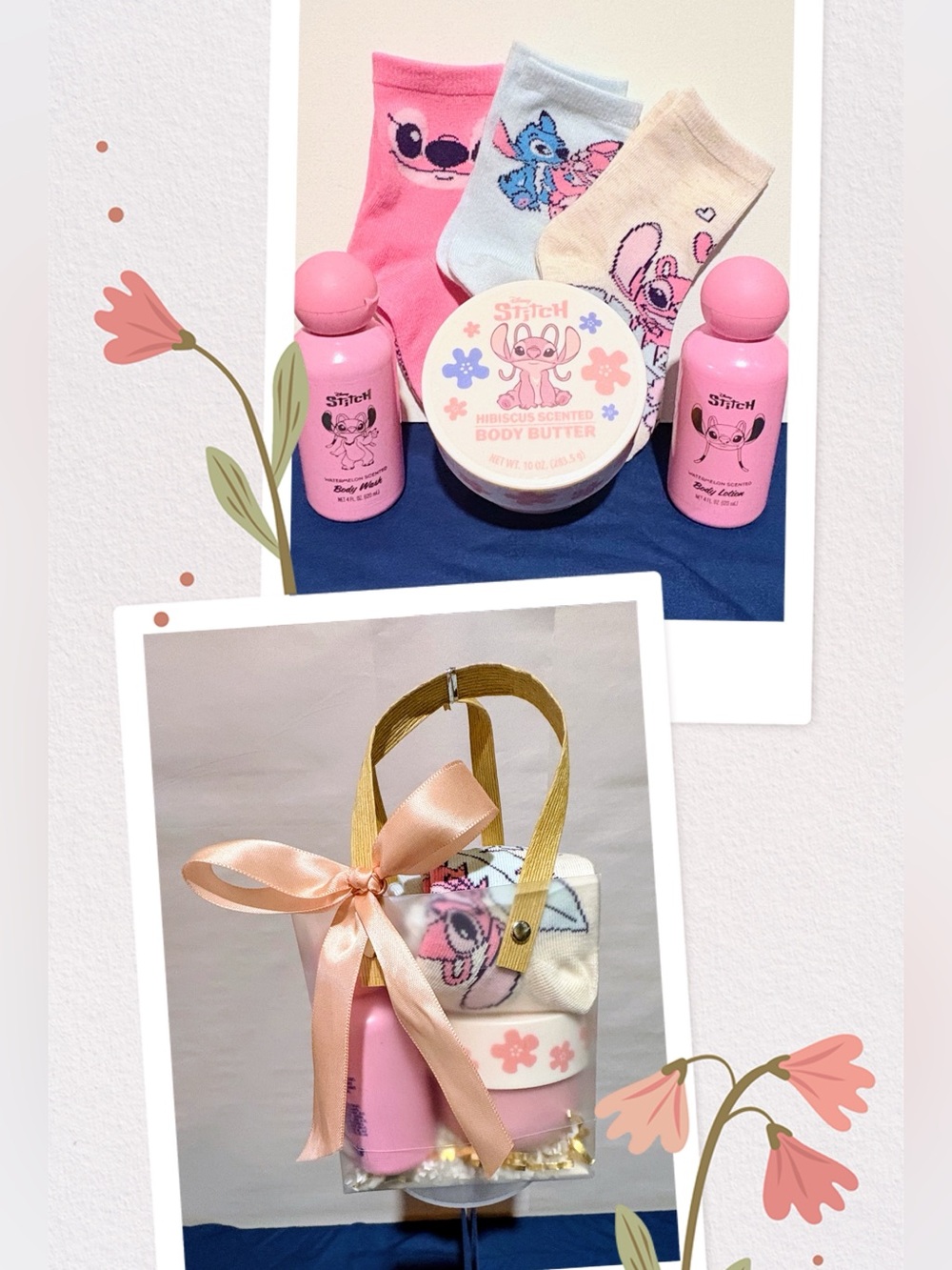 Disney Stitch Spa & Sock Gift Set